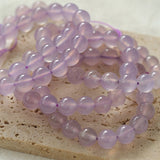 Dreamy Purple Chalcedony With Full Diamond Small Waist Bracelet - floysun