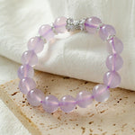 Dreamy Purple Chalcedony With Full Diamond Small Waist Bracelet - floysun