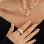 Elegance Baroquel Pearl Ring - floysun