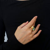 Elegant Azure Amazonite Ring - floysun