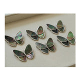 Elegant Gray Mother of Pearl Butterfly Brooch - floysun