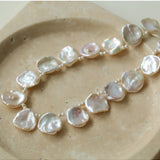 Elegant Natural Baroque Large Petal Pearl Necklaces - floysun