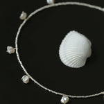 Elegant Natural Silver Beads and Pearl Pendant Necklace - floysun