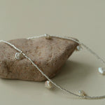 Elegant Natural Silver Beads and Pearl Pendant Necklace - floysun