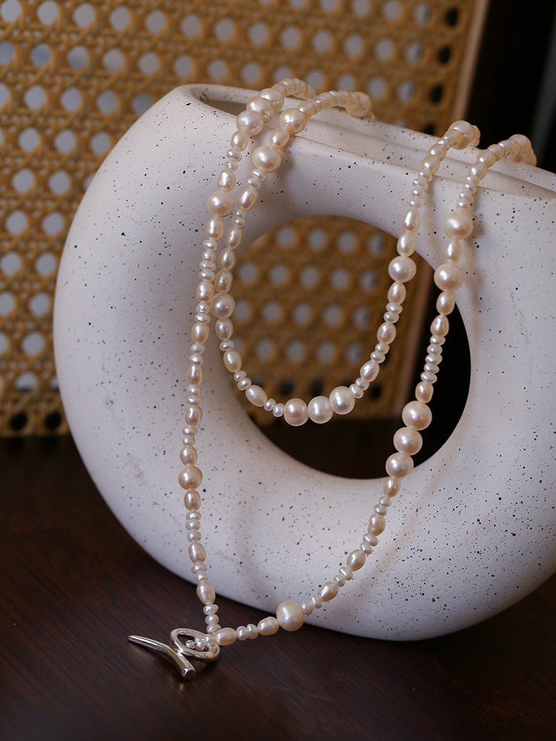 Elegant Ombre Pearl Long Beaded Necklace - floysun