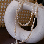 Elegant Ombre Pearl Long Beaded Necklace - floysun