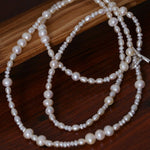 Elegant Ombre Pearl Long Beaded Necklace - floysun