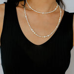 Elegant Ombre Pearl Long Beaded Necklace - floysun