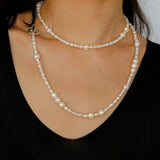 Elegant Ombre Pearl Long Beaded Necklace - floysun