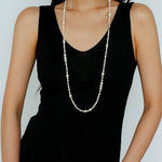 Elegant Ombre Pearl Long Beaded Necklace - floysun