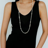 Elegant Ombre Pearl Long Beaded Necklace - floysun