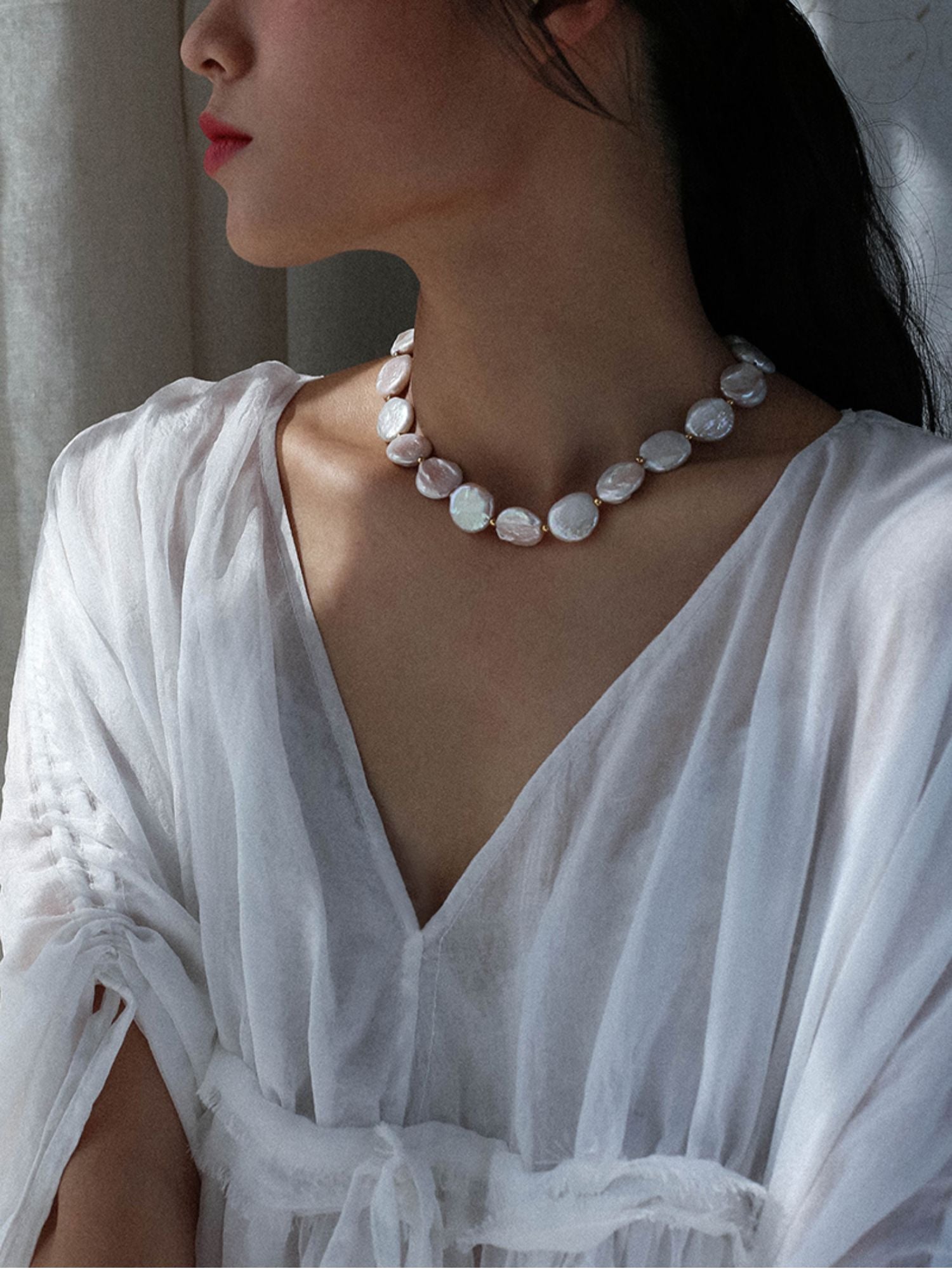 Elegant Rebellion Baroque Pearl Statement Necklace - floysun