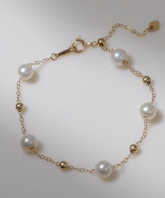 Elegant Stardust Pearl Chain Bracelet - floysun