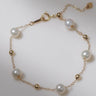 Elegant Stardust Pearl Chain Bracelet - floysun