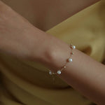 Elegant Stardust Pearl Chain Bracelet - floysun