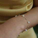 Elegant Stardust Pearl Chain Bracelet - floysun