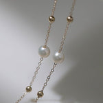 Elegant Stardust Pearl Chain Necklace - floysun