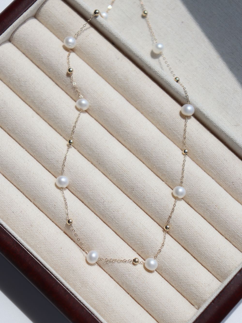 Elegant Stardust Pearl Chain Necklace - floysun