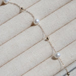 Elegant Stardust Pearl Chain Necklace - floysun