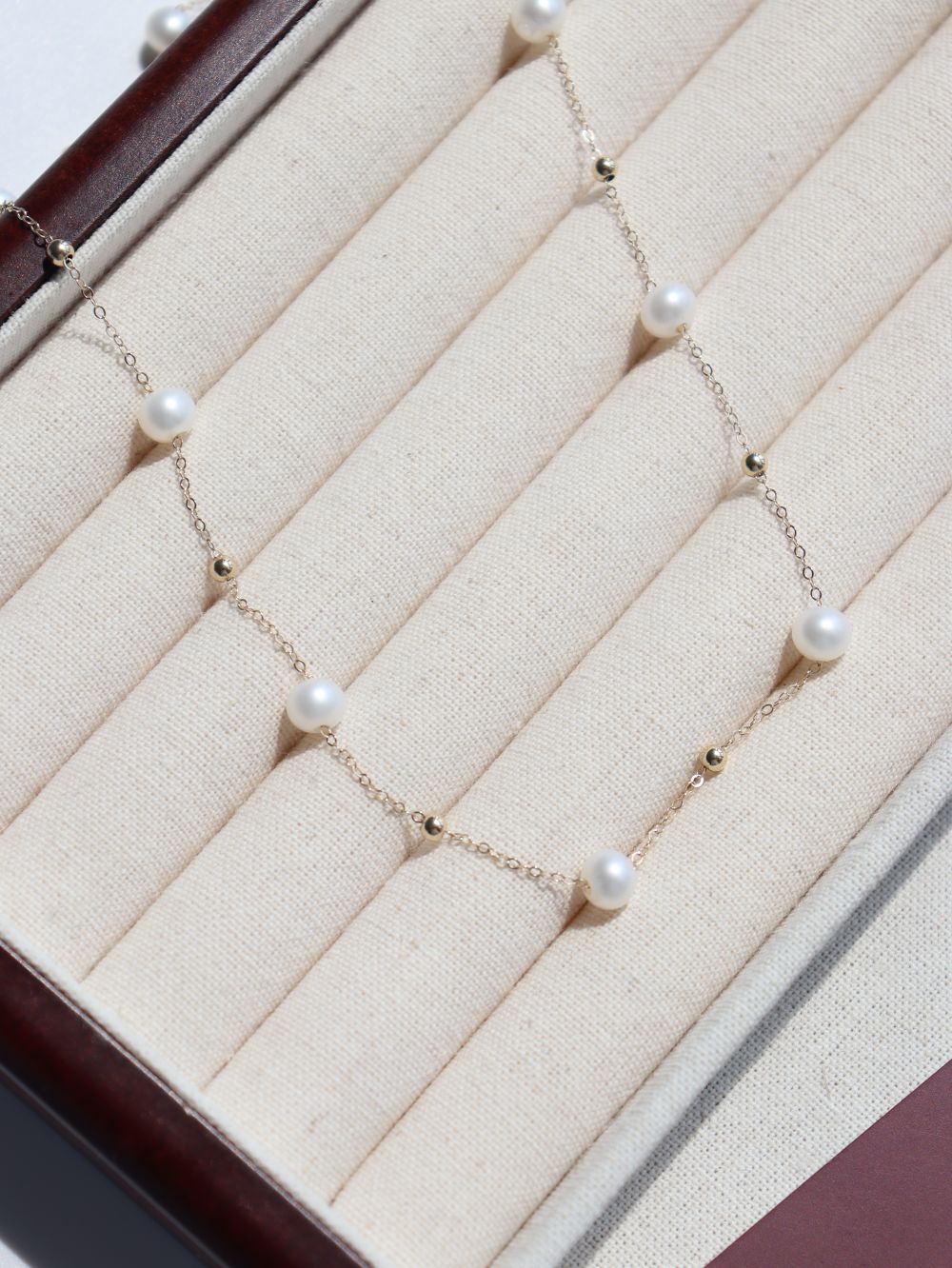 Elegant Stardust Pearl Chain Necklace - floysun