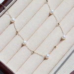 Elegant Stardust Pearl Chain Necklace - floysun