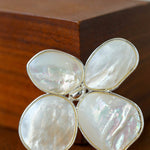 Elegant Temperament Natural White Mother - of - pearl Lilac Brooch - floysun