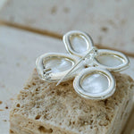 Elegant Temperament Natural White Mother - of - pearl Lilac Brooch - floysun