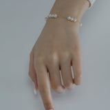 Embellished Series Classic Triple Bead Pearl Bracelet - floysun