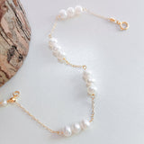 Embellished Series Classic Triple Bead Pearl Bracelet - floysun