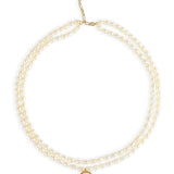 Embellished Series Double - Layer Pearl Necklace - floysun