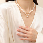 Embellished Series Double - Layer Pearl Necklace - floysun