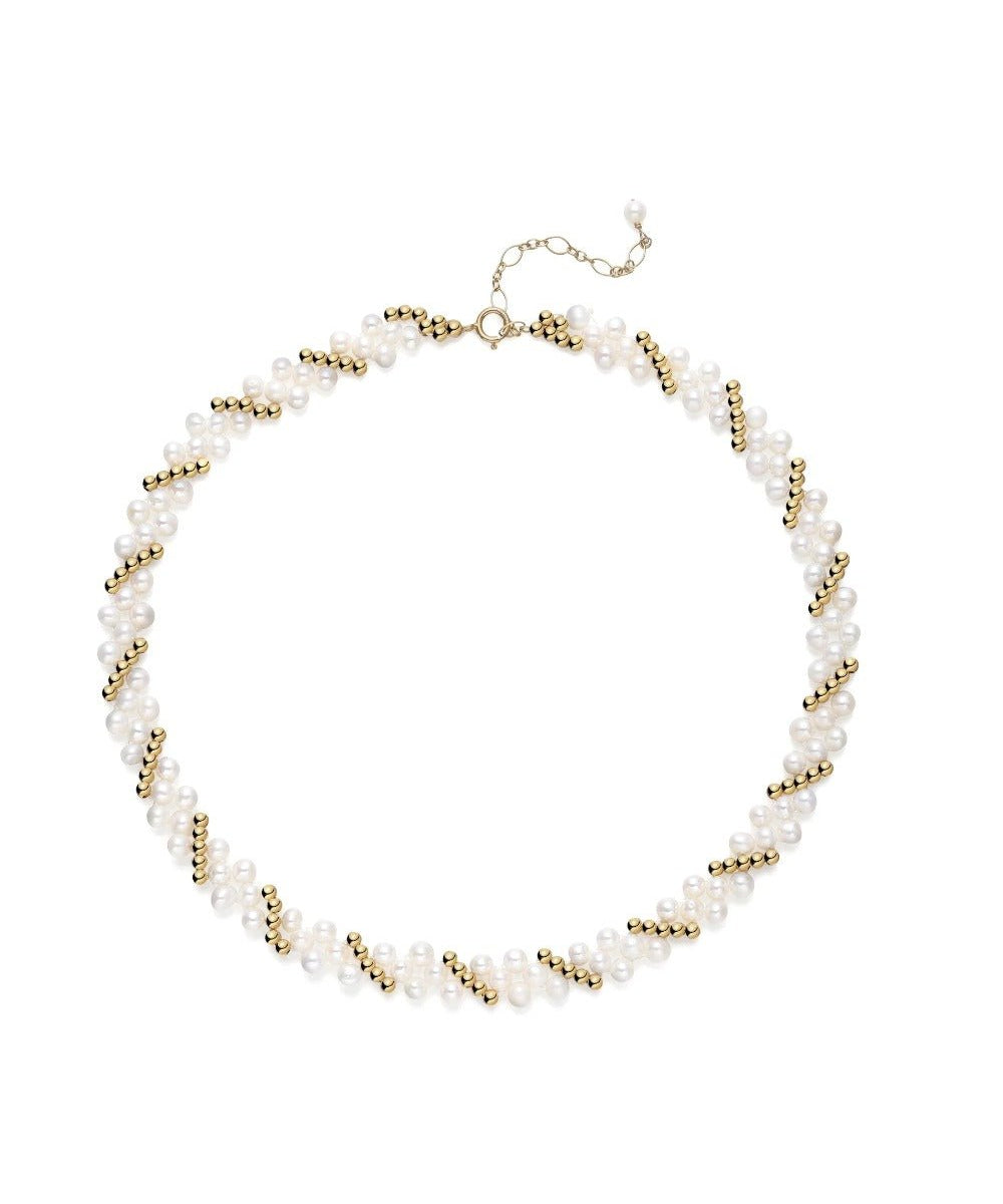 Embellished Series Gold Bead Accent Choker Necklace - floysun