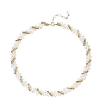 Embellished Series Gold Bead Accent Choker Necklace - floysun