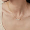 Embellished Series Golden Pearl Smile Necklace - floysun