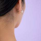 Embellished Series Lucky Clover Ear Clip Ear Studs - floysun