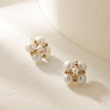 Embellished Series Lucky Clover Ear Clip Ear Studs - floysun