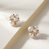 Embellished Series Lucky Clover Ear Clip Ear Studs - floysun