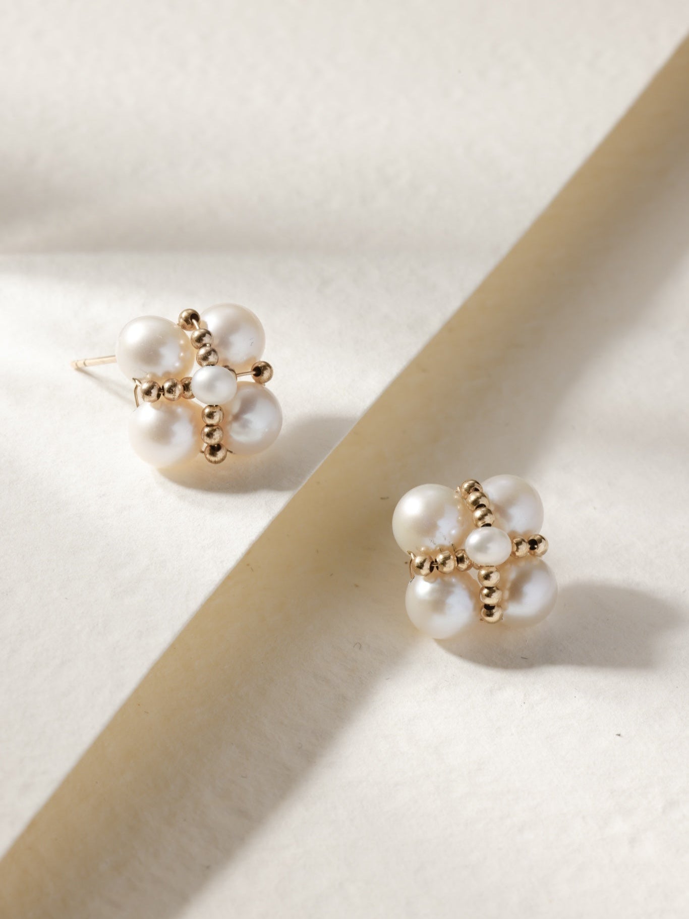 Embellished Series Lucky Clover Ear Clip Ear Studs - floysun