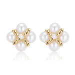 Embellished Series Lucky Clover Ear Clip Ear Studs - floysun