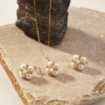 Embellished Series Lucky Clover Ear Clip Ear Studs - floysun