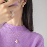 Embellished Series Lucky Clover Necklace - floysun