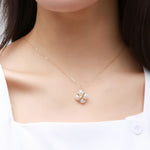 Embellished Series Lucky Clover Necklace - floysun