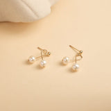 Embellished Series Mini Cherry Stud Earrings - floysun