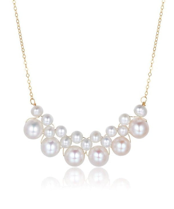 Embellished Series Pearl Cloud Necklace - floysun