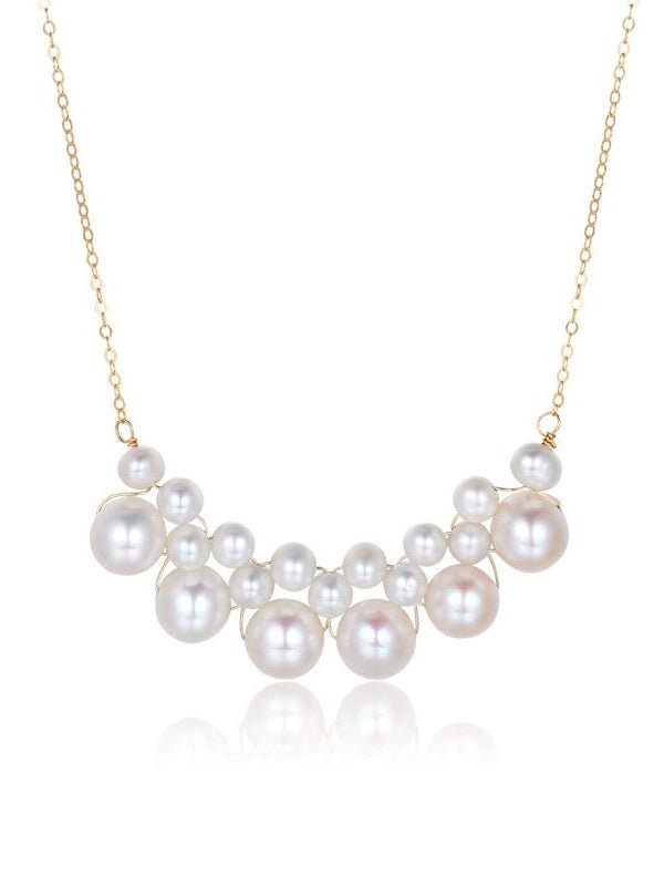 Embellished Series Pearl Cloud Necklace - floysun