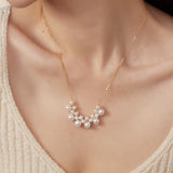 Embellished Series Pearl Cloud Necklace - floysun