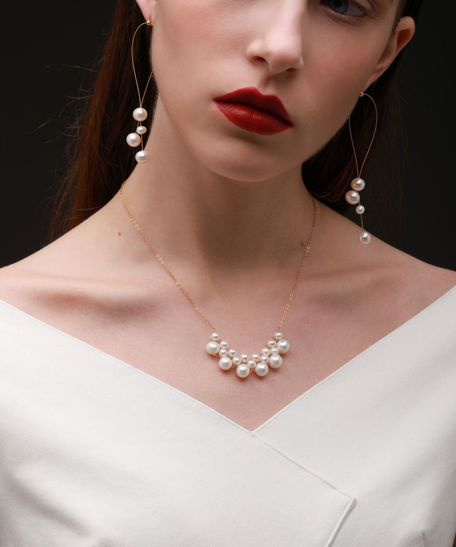 Embellished Series Pearl Cloud Necklace - floysun