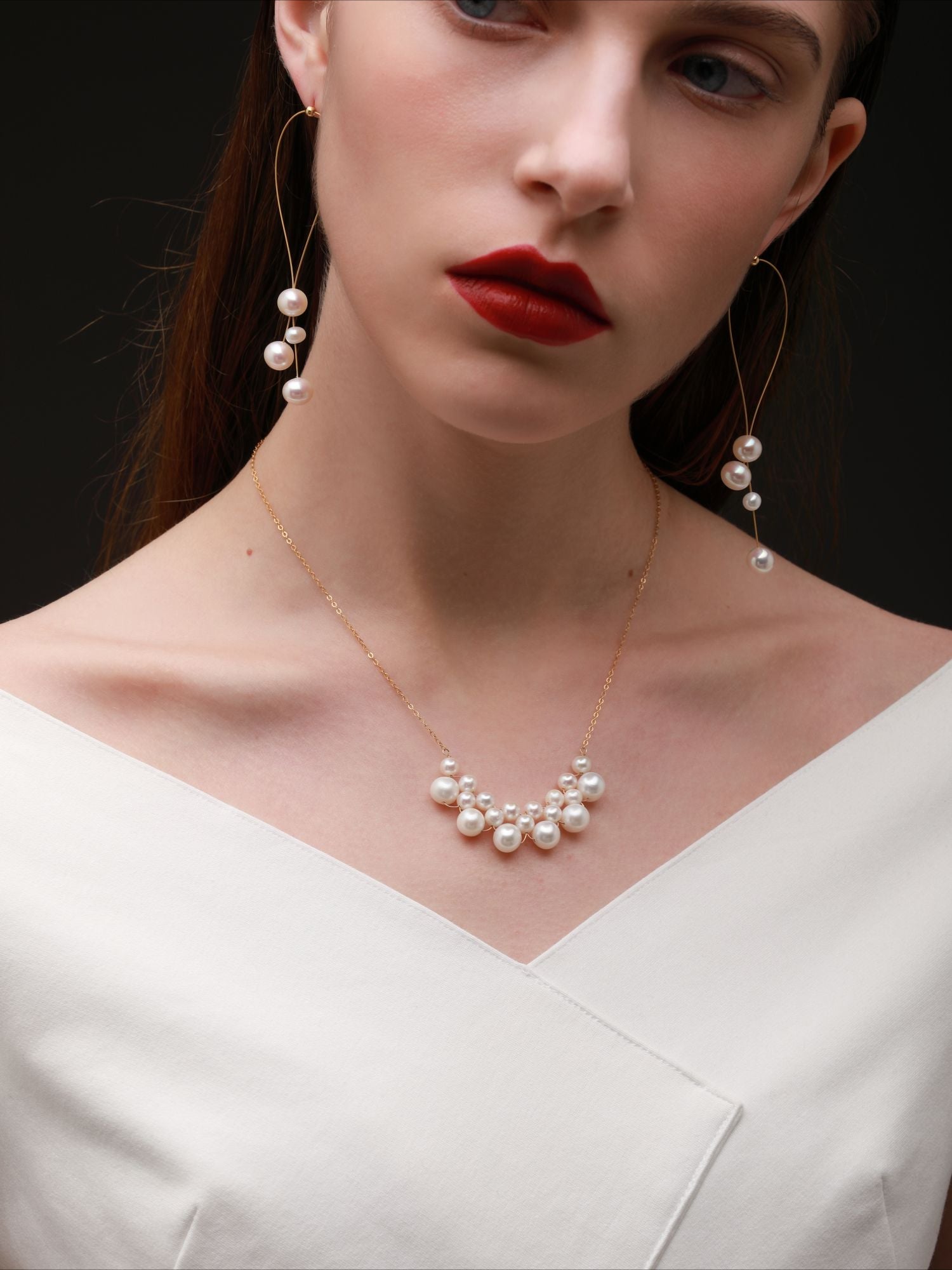 Embellished Series Pearl Cloud Necklace - floysun