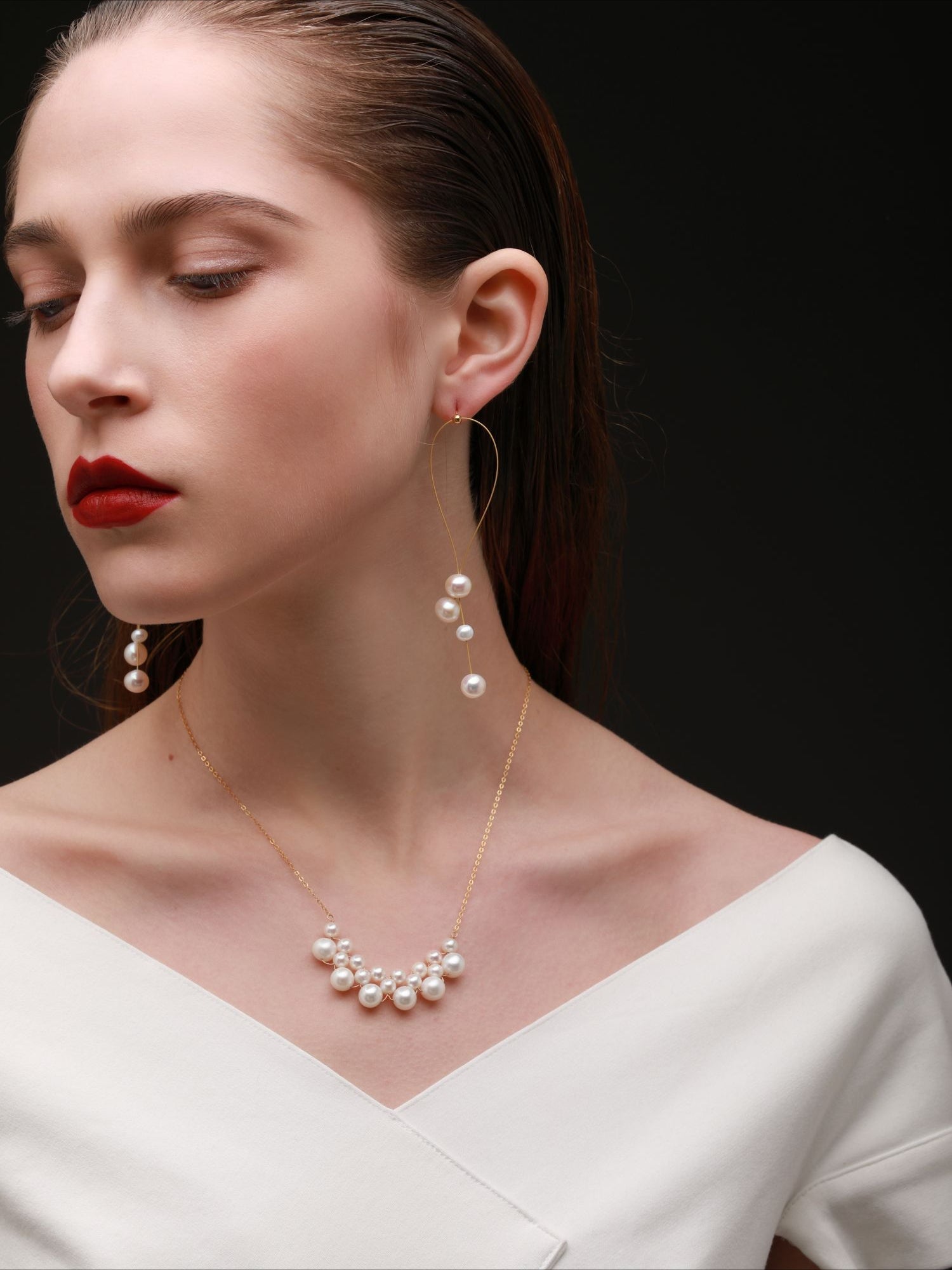 Embellished Series Pearl Cloud Necklace - floysun