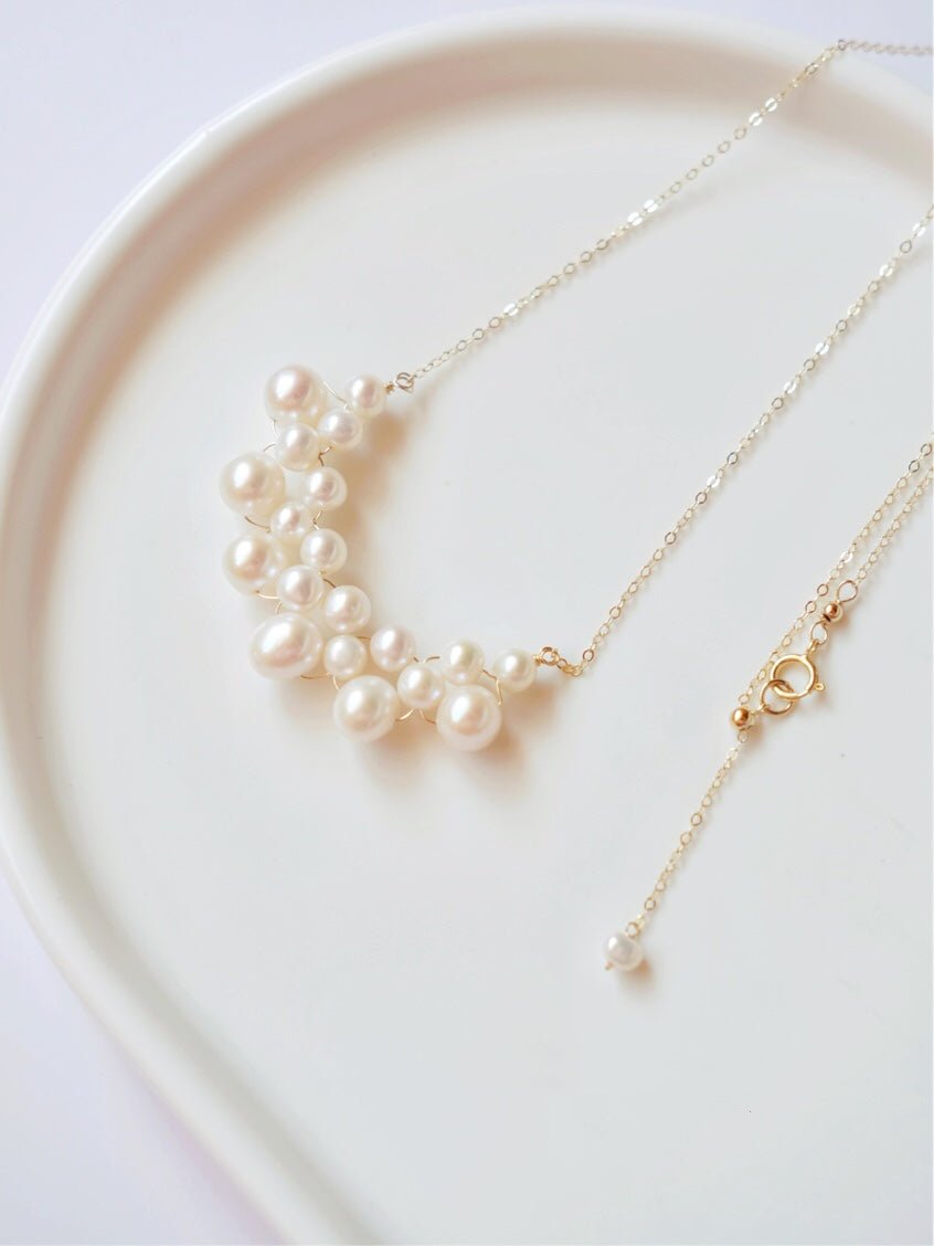 Embellished Series Pearl Cloud Necklace - floysun